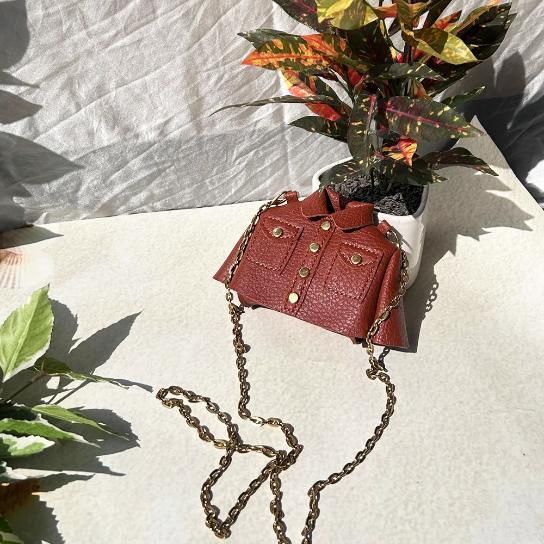 Unique Jacket Shape Sling Bag for Women – Cute TPU Casual Crossbody Purse