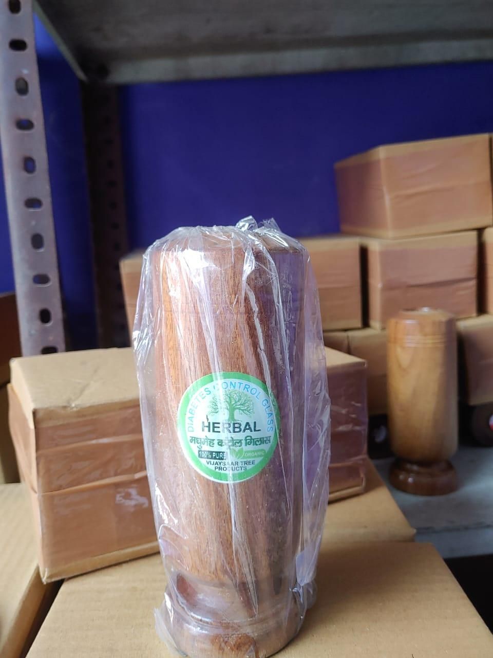 Herbal Wooden TumblerHerbal Wooden Tumbler for Diabetes Control & Joint Pain Relief | Antique Wooden Water Cup | Ayurvedic Detox Tumbler