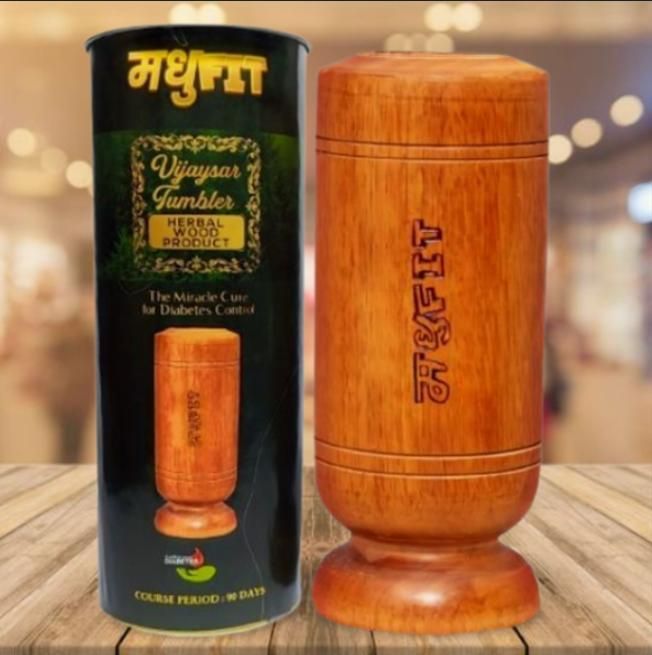 Herbal Wooden TumblerHerbal Wooden Tumbler for Diabetes Control & Joint Pain Relief | Antique Wooden Water Cup | Ayurvedic Detox Tumbler