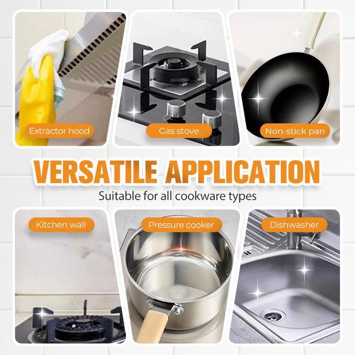 Collage of kitchen appliances with text highlighting versatile application.