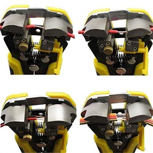 Close-up of a mechanical device with yellow and black components on a white background