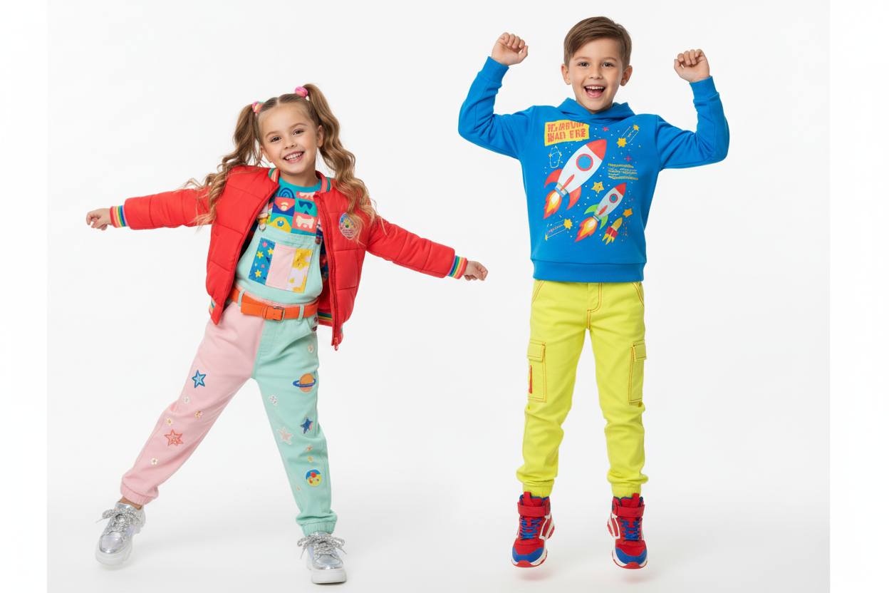 for the kids wear collection image give me a image of a girl wearing 