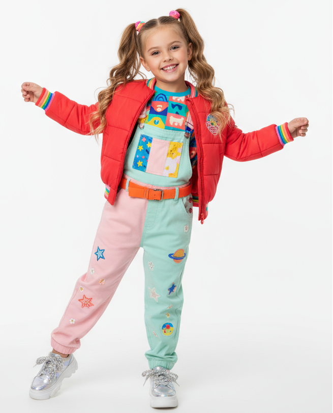 for the kids wear collection image give me a image of a girl wearing 
