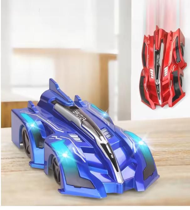 Gravity defying wall climbing RC car remote control stunt toy