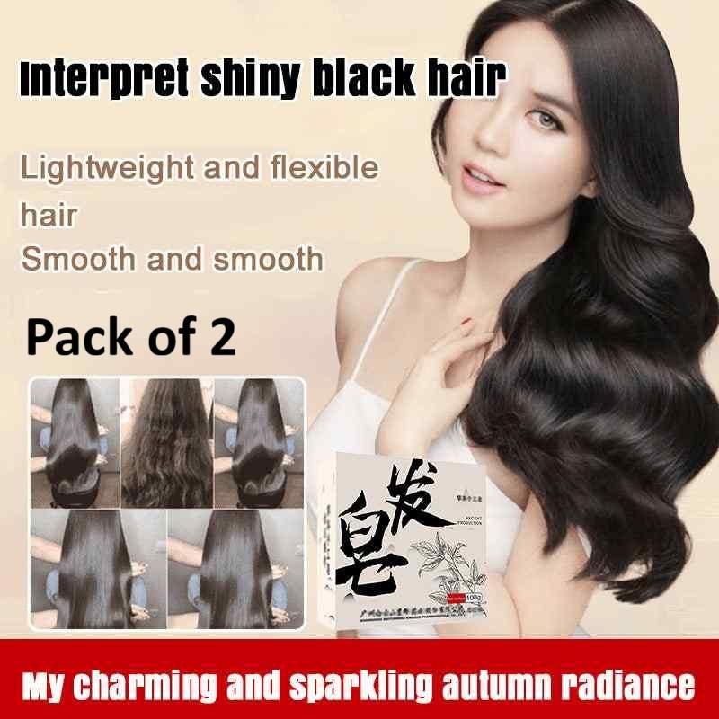 Polygonum shampoo cleansing hair soap pack of 2 for women