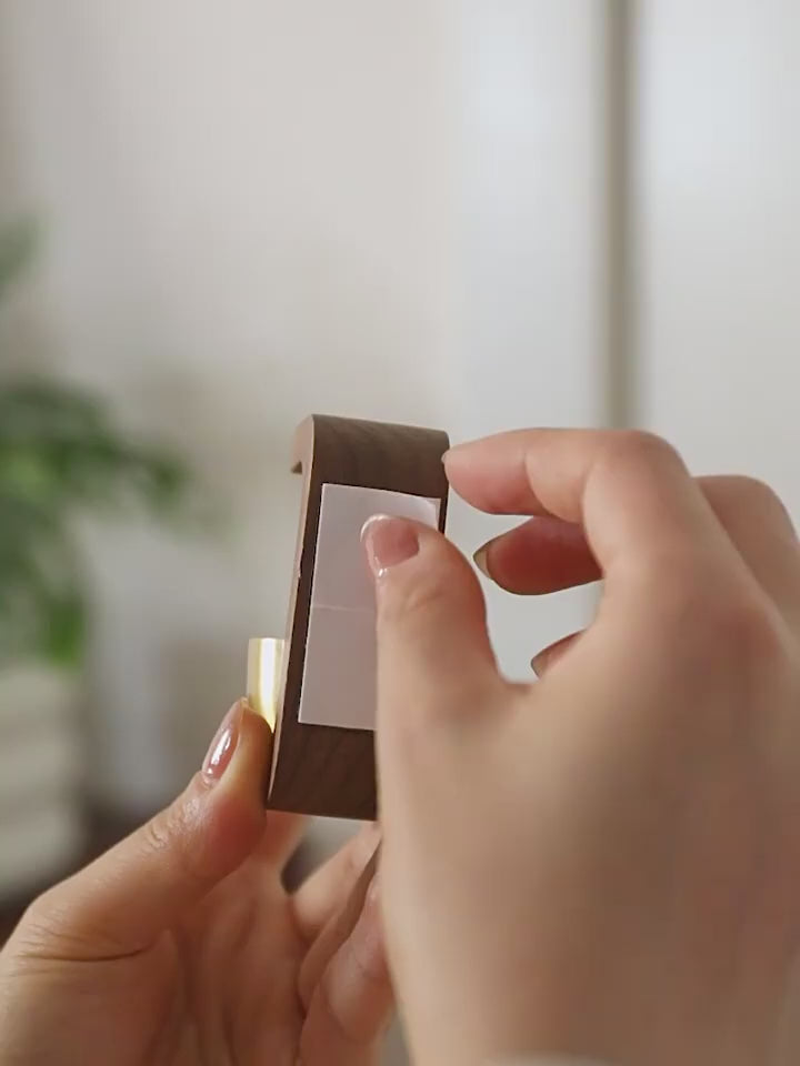 Dopamine Wind Bell for Home Décor – Beech Wood Magnetic Copper Door Bell (Pack of 1)